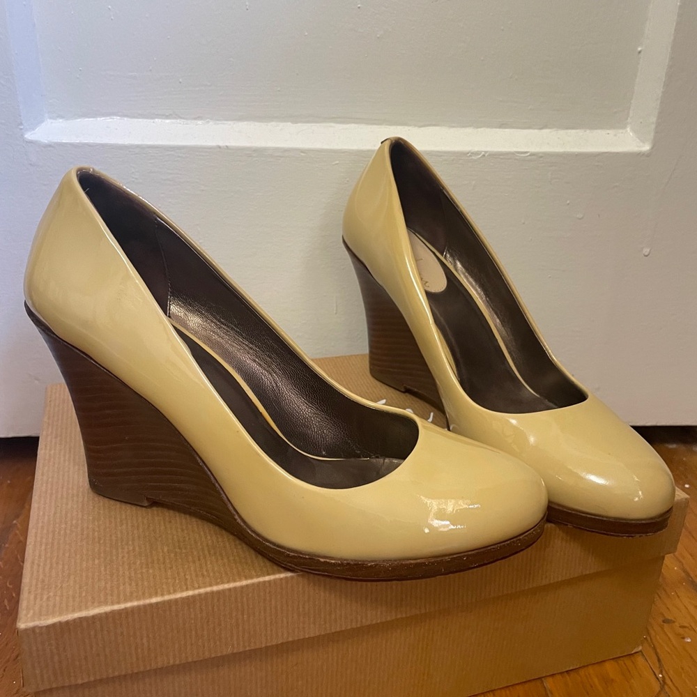 Cole Haan Beige Wedge Heels Size 6.5